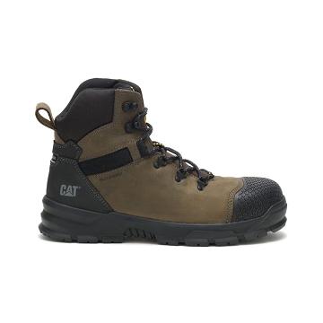 Botas Impermeáveis Caterpillar Accomplice X Waterproof Steel Biqueira Masculino Verde Oliva | CAT164