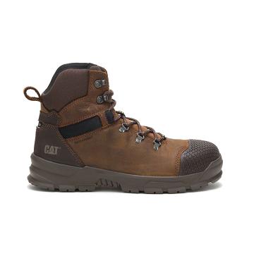 Botas Impermeáveis Caterpillar Accomplice X Waterproof Steel Biqueira Masculino Marrom | CAT165-PT