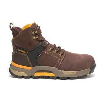 Botas Impermeáveis Caterpillar CAT EDGE Waterproof Nano Biqueira Masculino Cafes | CAT147-PT