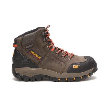 Botas Impermeáveis Caterpillar Navigator Medio Waterproof Steel Biqueira Masculino Taupe | CAT128-PT