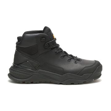 Botas Impermeáveis Caterpillar Provoke Medio Waterproof Masculino Pretas | CAT158-PT