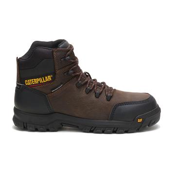 Botas Impermeáveis Caterpillar Resorption Waterproof Composite Biqueira Masculino Cafes | CAT140-PT