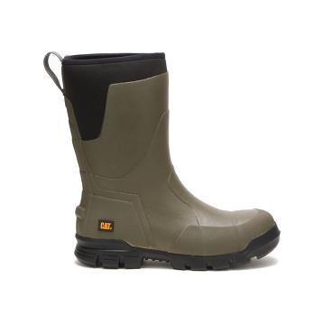 Botas Impermeáveis Caterpillar Stormers 11" Steel Biqueira Masculino Verde Oliva | CAT172-PT