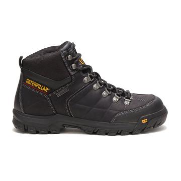 Botas Impermeáveis Caterpillar Threshold Waterproof Masculino Pretas | CAT137-PT