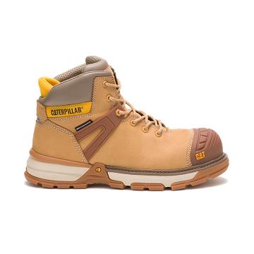 Botas Segurança Caterpillar Excavator Superlite Waterproof Carbon Composite Biqueira Masculino Laran