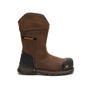 Botas Segurança Caterpillar Excavator XL Waterproof Composite Biqueira Masculino Cafes | CAT030-PT