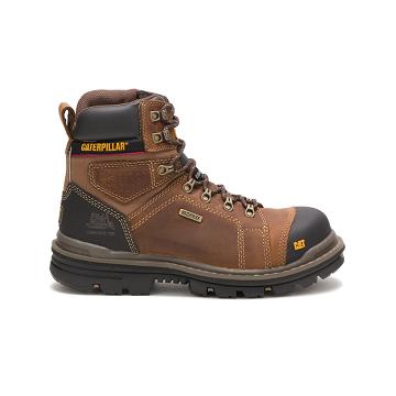 Botas Segurança Caterpillar Hauler 6" Waterproof Composite Biqueira Masculino Marrom | CAT042-PT