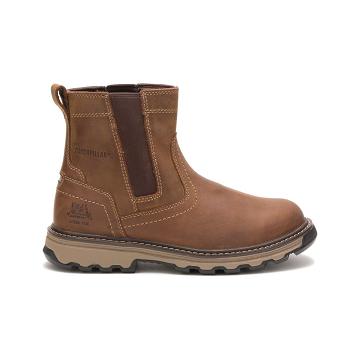 Botas Segurança Caterpillar Pelton Steel Biqueira Masculino Marrom | CAT031-PT