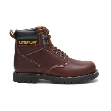 Botas Segurança Caterpillar Second Shift Masculino Bordeaux | CAT008-PT