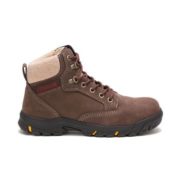 Botas Segurança Caterpillar Tess Steel Biqueira Feminino Cafes | CAT424-PT