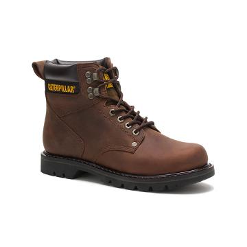 Botas de Trabalho Caterpillar Second Shift Masculino Marrom | CAT252-PT