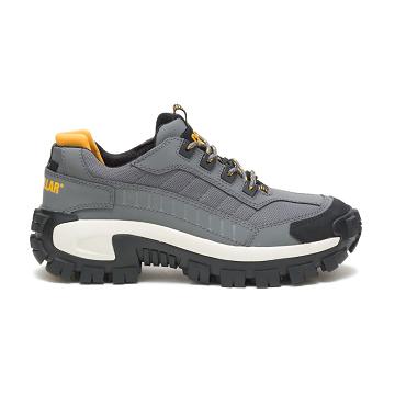 Sapatos Trabalho Caterpillar Invader Steel Biqueira Masculino Cinzentas | CAT404-PT